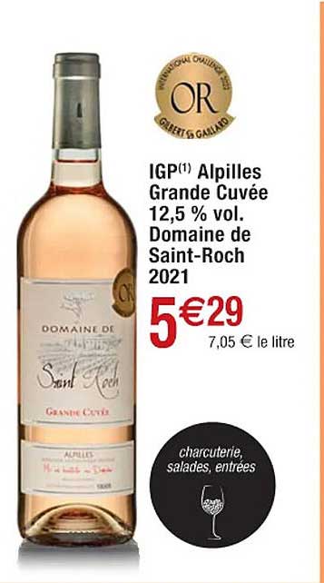 igp alpilles grande cuvée 12,5% vol. domaine de saint-roch 2021