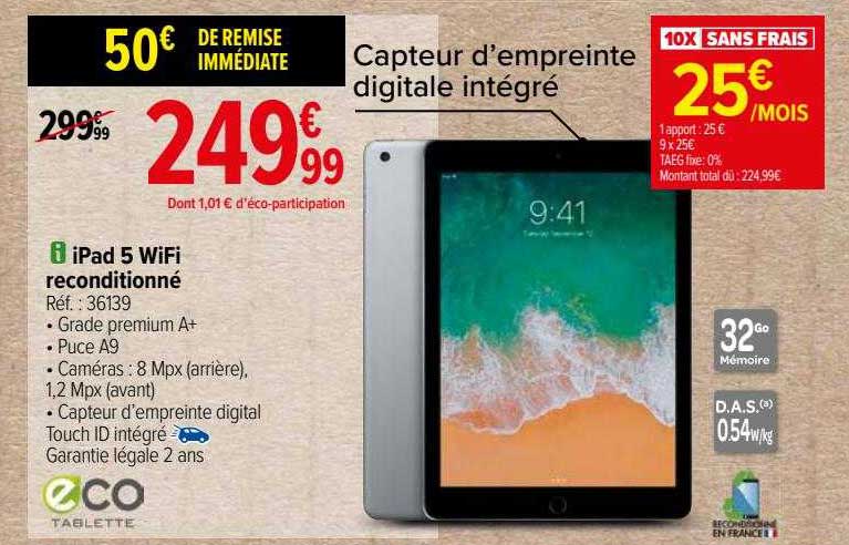 Ipad 5 Wifi Reconditionné