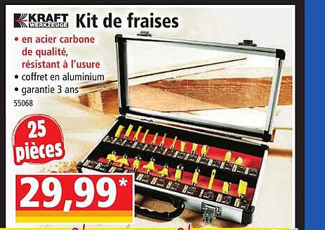 kit de fraises kraft werkzeuge