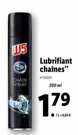 lubrifiant chaînes w5