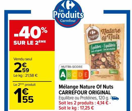 mélange nature of nuts carrefour original