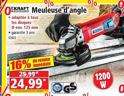 meuleuse d'angle kraft werkzeuge