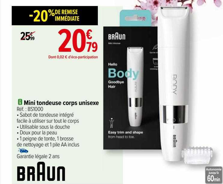 Mini Tondeuse Corps Unisexe Braun