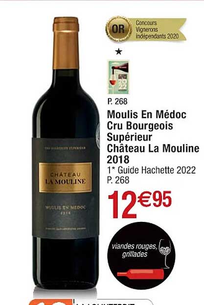 Moulis En Médoc Cru Bourgeois Supérieur Château La Mouline 2018