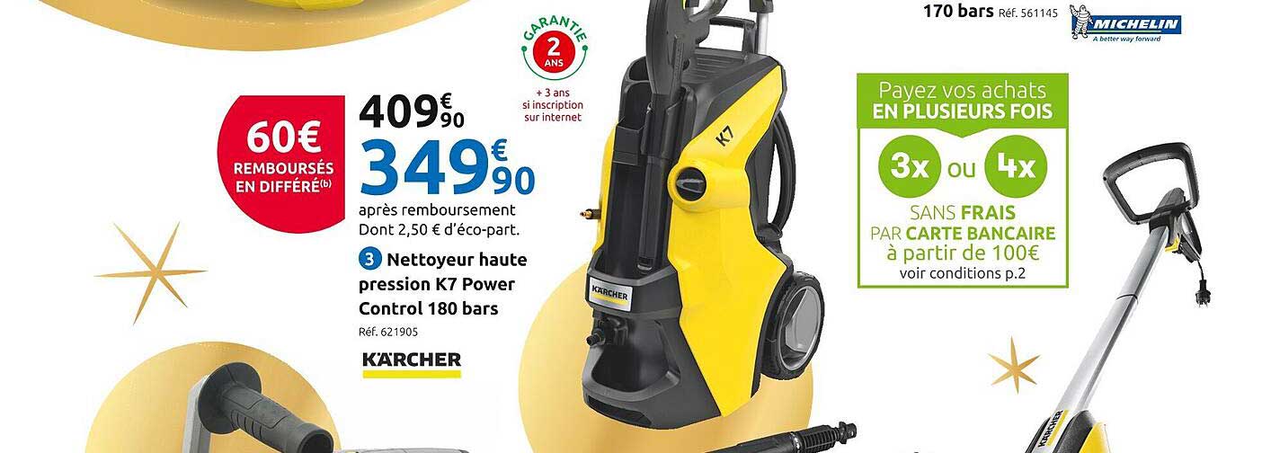 nettoyeur haute pression k7 power control 180 bars  kärcher