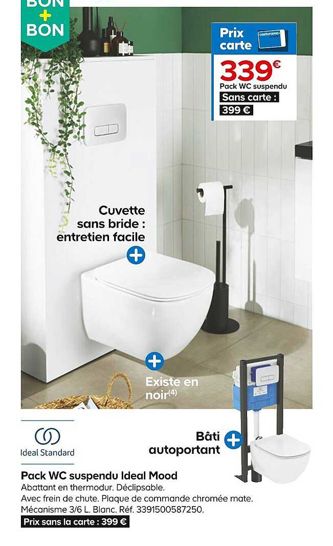 pack wc suspendu ideal mood