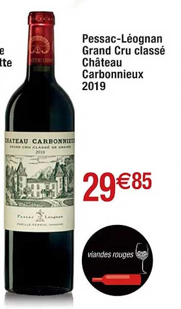 pessac-léognan grand cru classé château carbonnieux 2019
