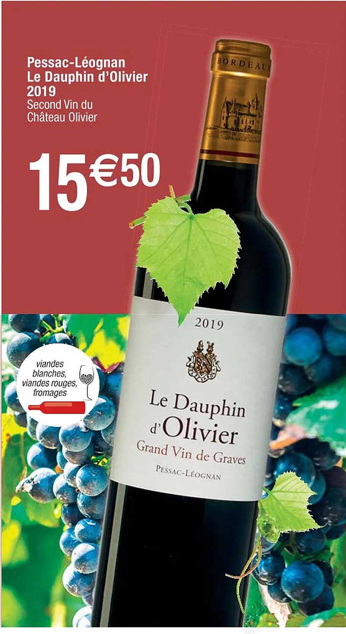 pessac-léognan le dauphin d'olivier 2019