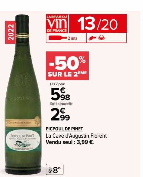 Picpoul De Pinet La Cave D'augustin Florent