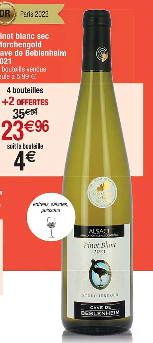 pinot blanc sec torchengold cave de beblenheim 2021