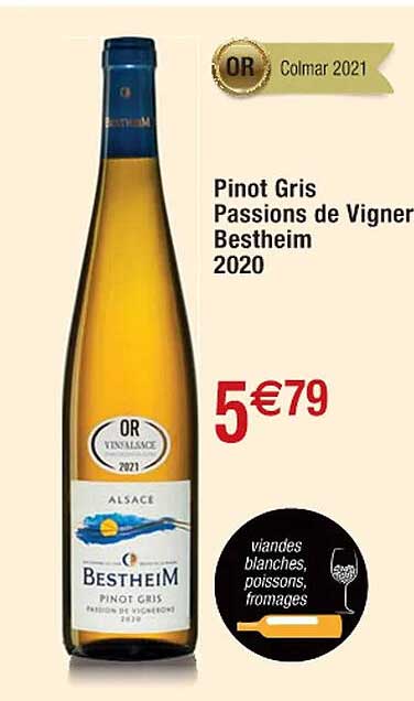 pinot gris passions de vigner bestheim 2020