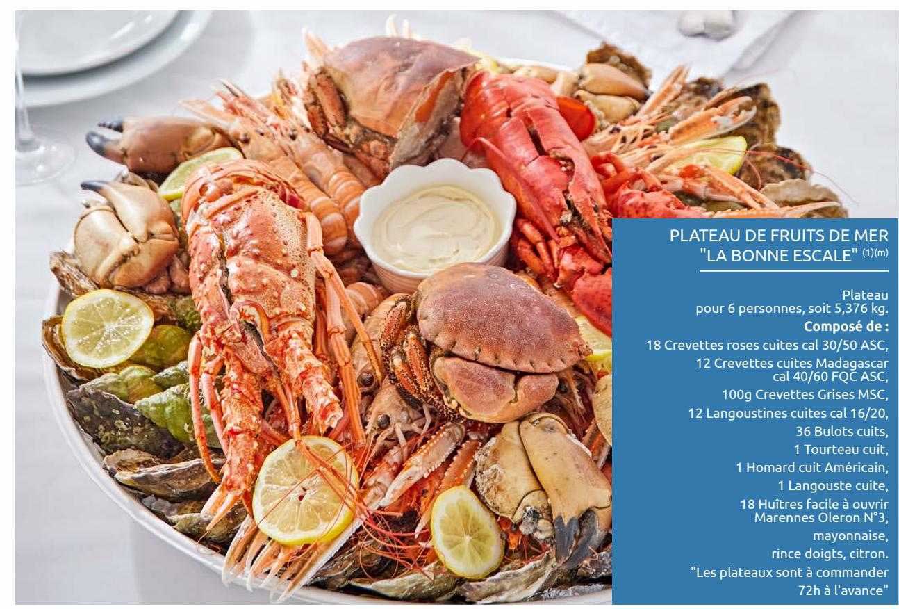 plateau de fruits de mer "la bonne escale"