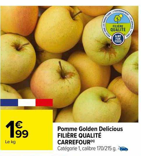pomme golden delicious filière qualité carrefour