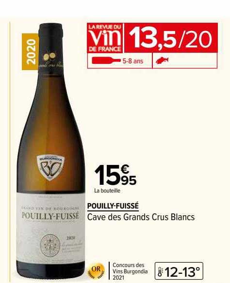pouilly-fuissé cave des grands crus blancs