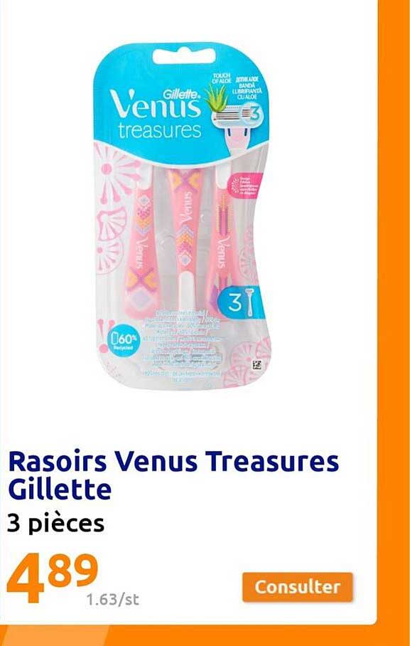 rasoirs venus treasures gillette