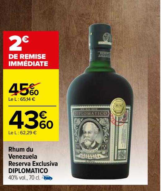 rhum du venezuela reserva exclusiva diplomatico