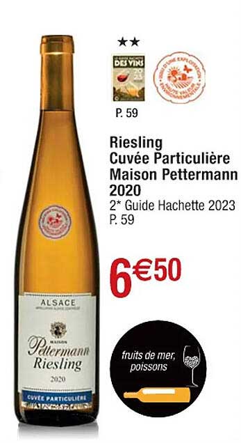 riesling cuvée particulière maison pettermann 2020