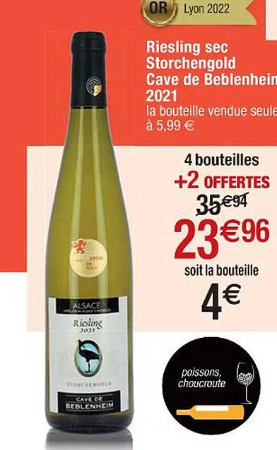 Riesling Sec Storchengold Cave De Beblenheim 2021