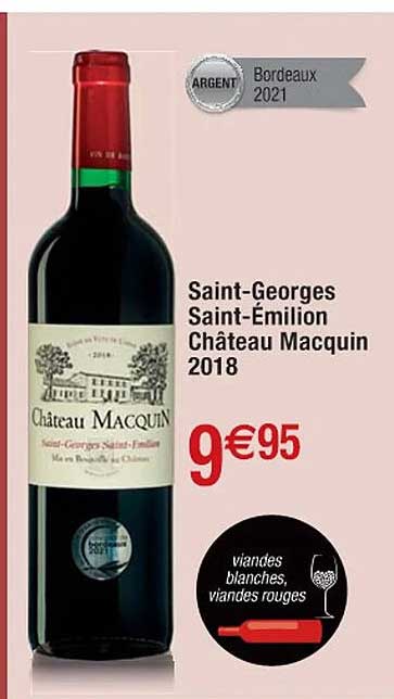 saint-georges saint-émilion château macquin 2018