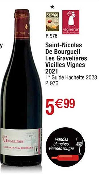 saint-nicolas de bourgueil les gravelières vieilles vignes 2021