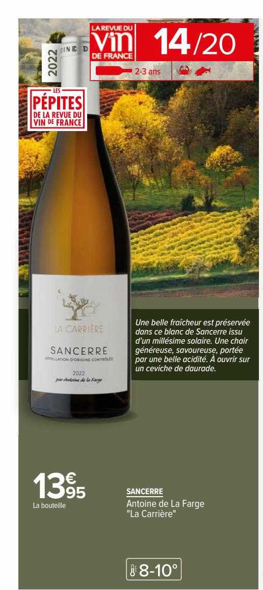 sancerre antoine de la farge "la carrière"