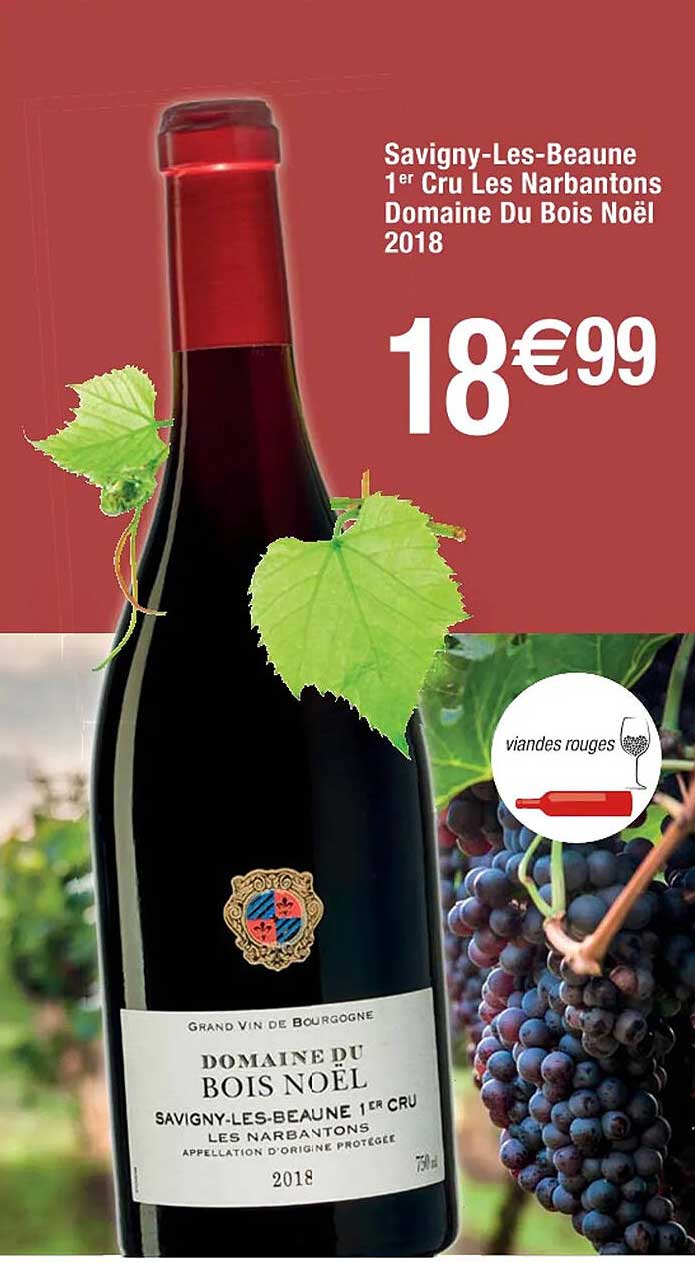 savigny-les-beaune 1er cru les narbantons domaine du bois noël 2018
