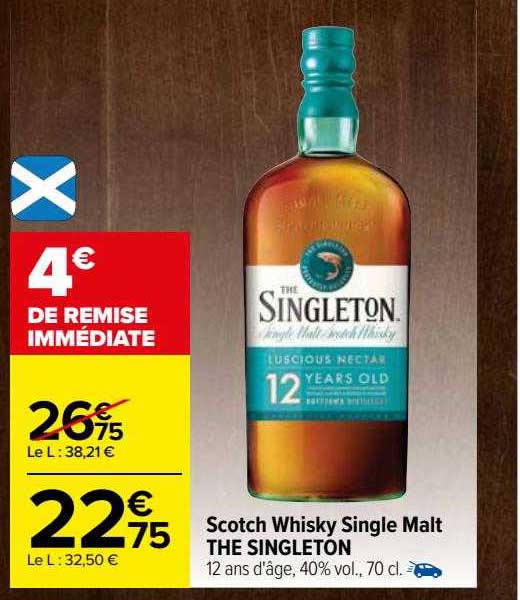 scotch whisky single malt the singleton