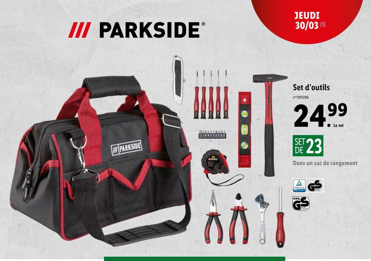 set d'outils parkside