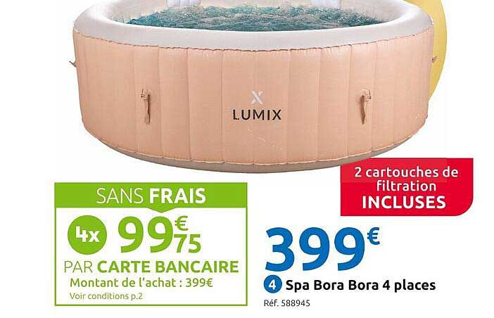 spa bora bora 4 places lumix