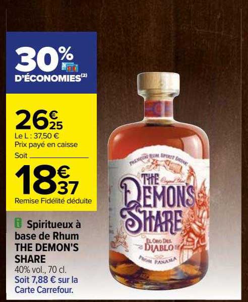 spiritueux à base de rhum the demon's share