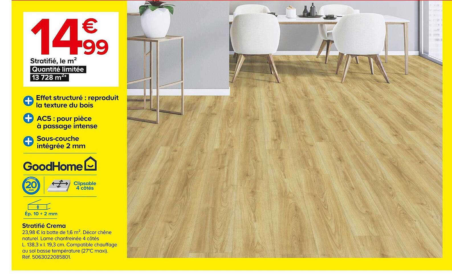 stratifié crema goodHome