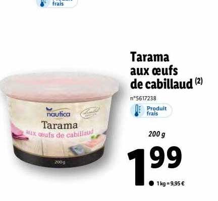 Tarama Aux œufs De Cabillaud Nautica