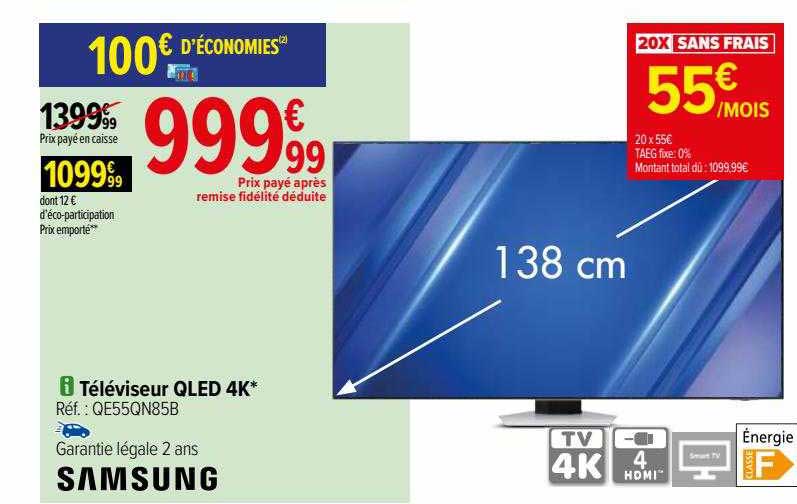 Téléviseur Qled 4k Samsung