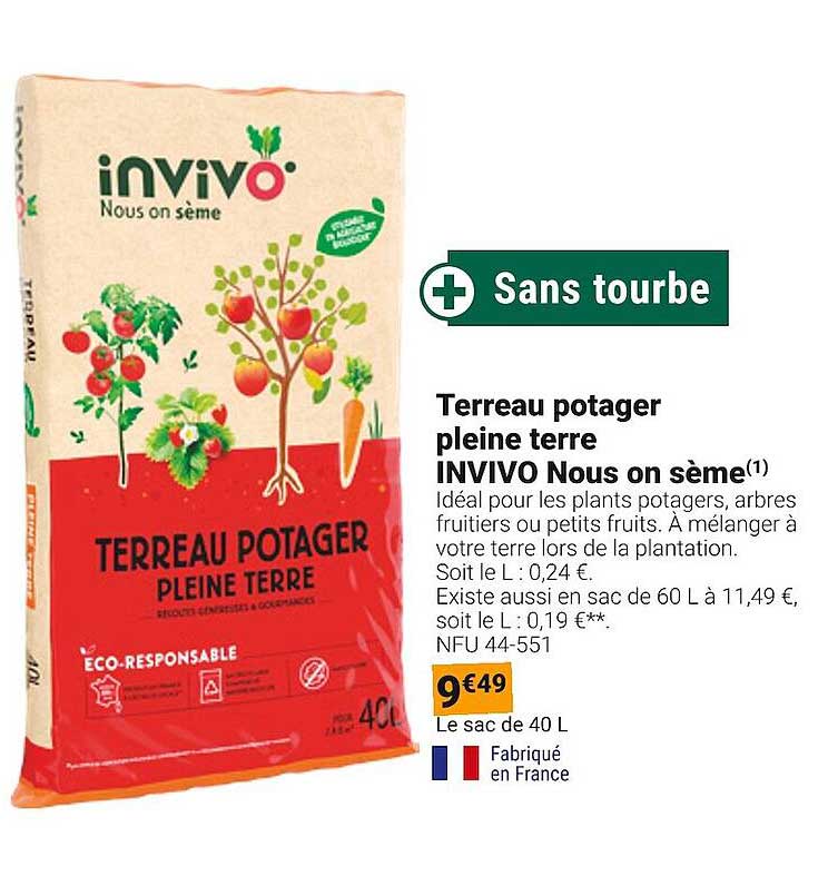 terreau potager pleine terre invivo nous on sème