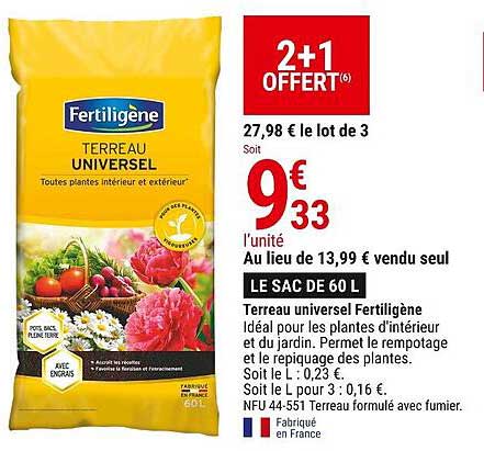 Terreau Universel Fertiligène