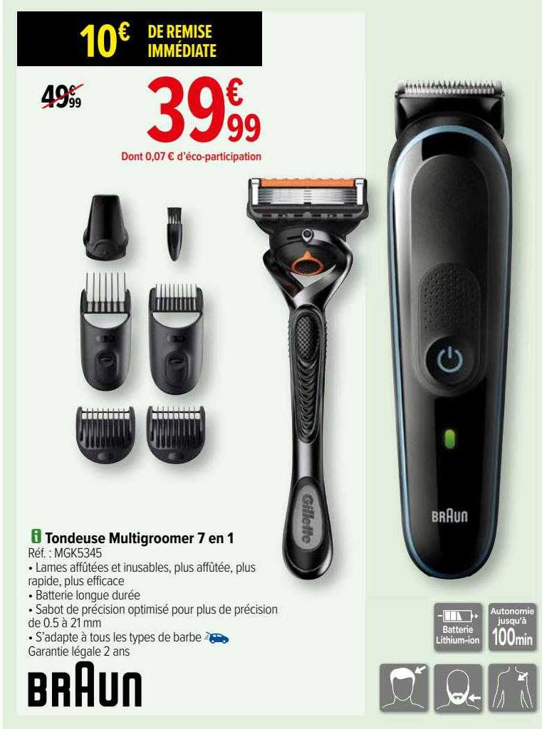 Tondeuse Multigroomer 7en1 Braun