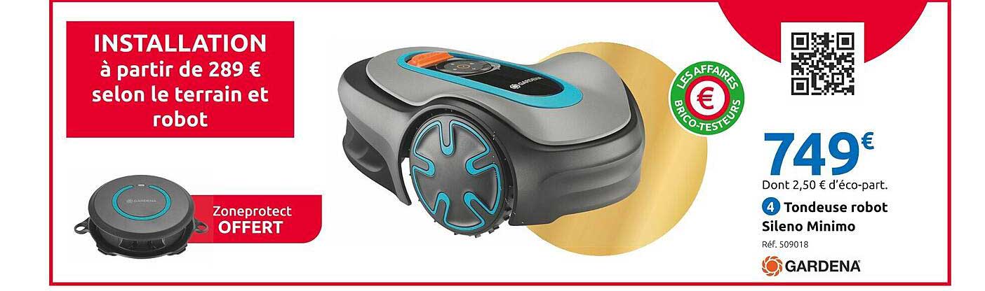 Tondeuse Robot Sileno Minimo Gardena