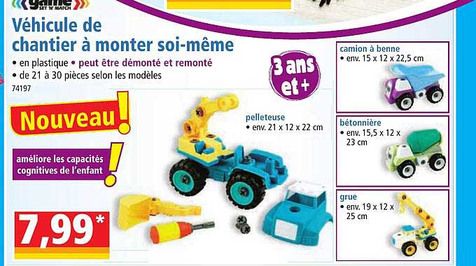 véhicule de chantier à monter soi-même