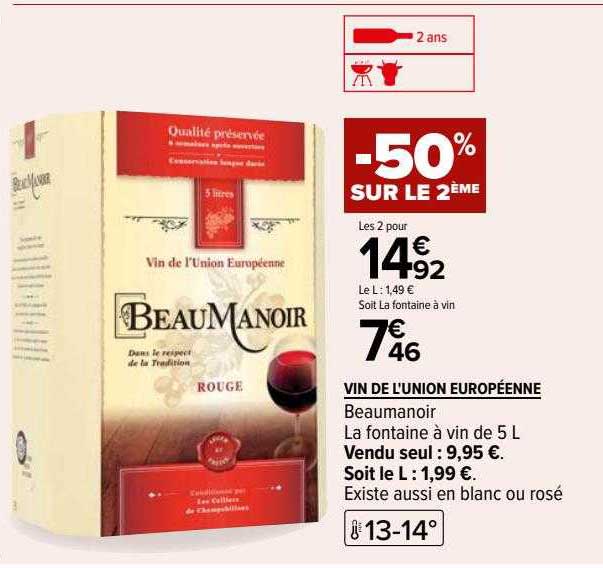 vin de l'union européenne beaumanoir