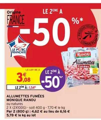 Allumettes Fumées Monique Ranou