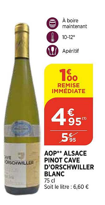 aop alsace pinot cave d'orschwiller blanc