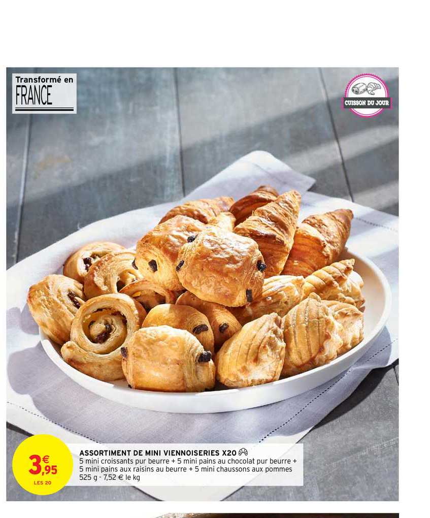 assortiment de mini viennoiseries x20