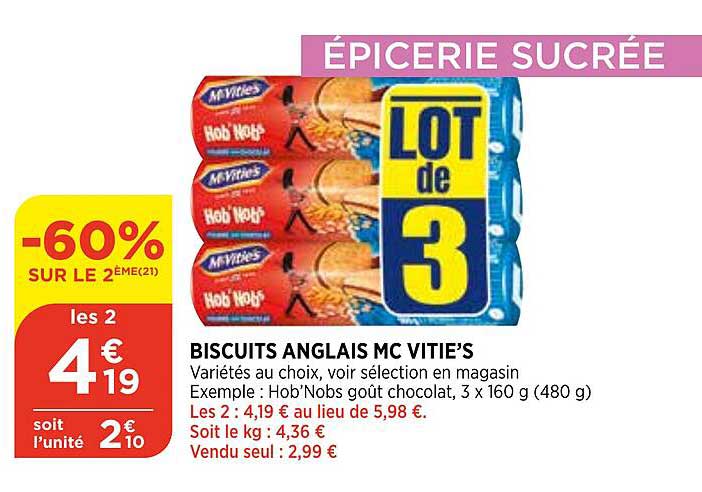 biscuits anglais mc vitie's