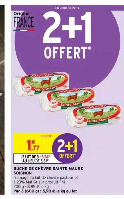 bûche de chèvre sainte maure soignon