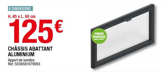 Châssis Abattant Aluminium