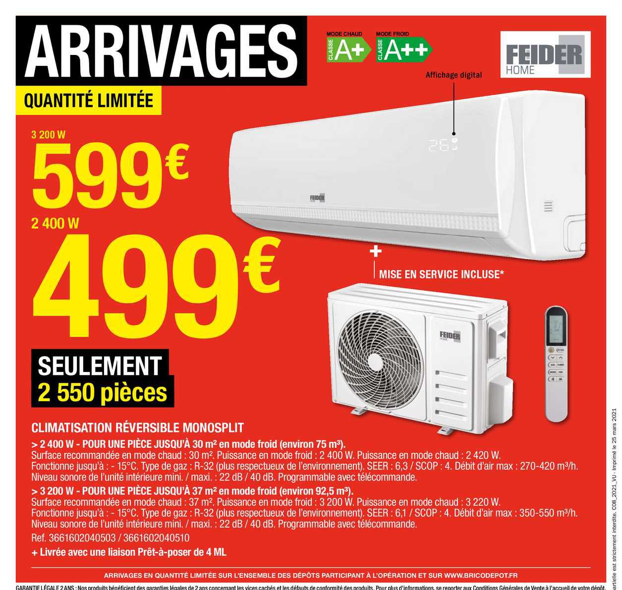 Climatisation Réversible Monosplit