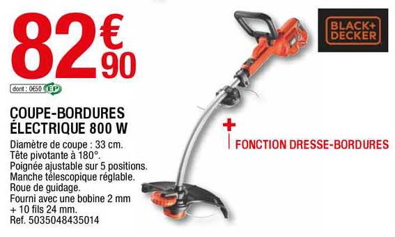 Coupe-bordures électrique 800 W Black+decker
