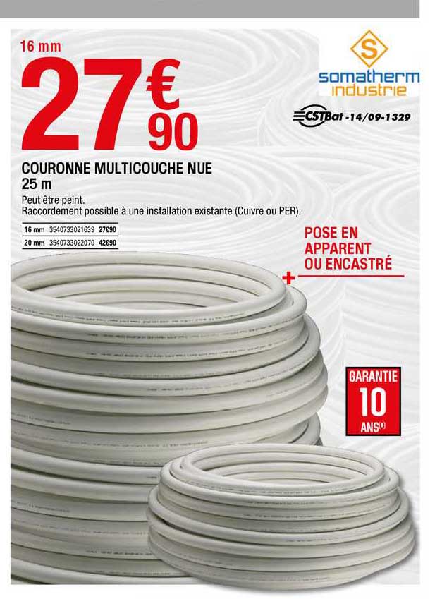 couronne multicouche nue 25 m