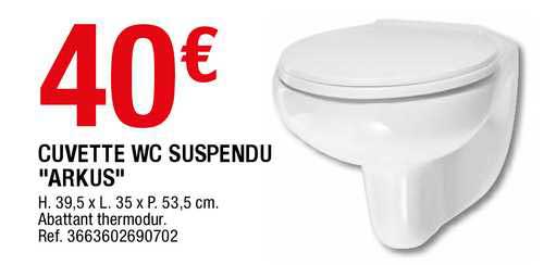 cuvette wc suspendu "arkus"