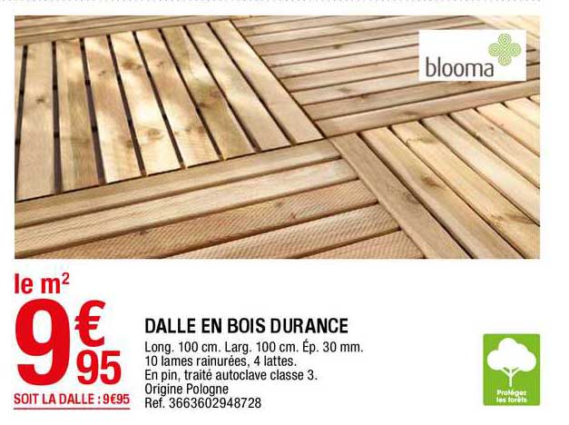 dalle en bois durance